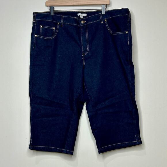 NWOT Woman Within Cropped Jeans Size 20WP - Picture 1 of 8